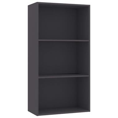 vidaXL Bibliothèque à 3 niveaux Gris 60x30x114 cm bois d’ingénierie product