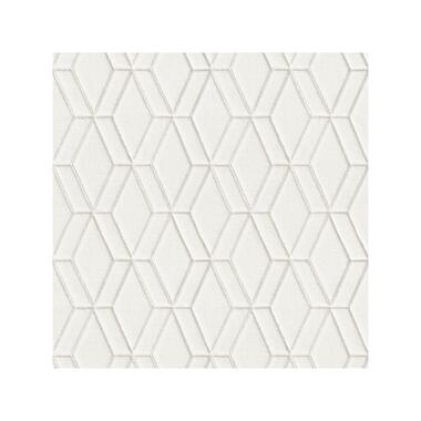 Dutch Wallcoverings - Wallstitch hexagonal white - 0,53x10,05m product