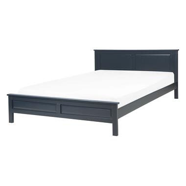 OLIVET - Tweepersoonsbed - Blauw - 140 x 200 cm - Dennenhout product