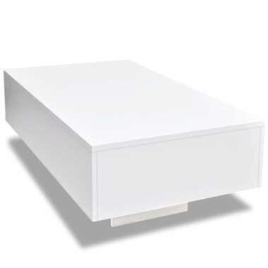 vidaXL Table basse blanc brillant product