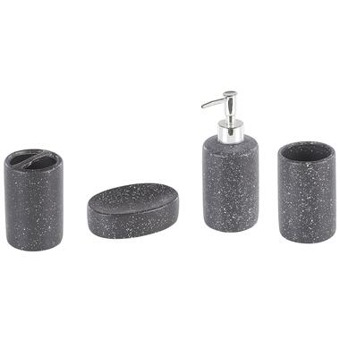 Lot de 4 accessoires de salle de bains en céramique gris foncé ILOCA product