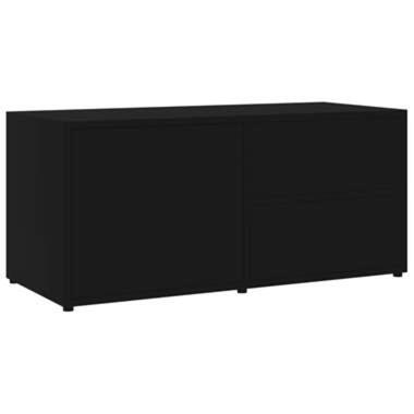 vidaXL Meuble TV Noir 80x34x36 cm Bois d'ingénierie product