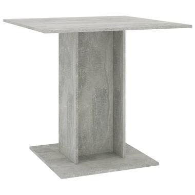 vidaXL Eettafel 80x80x75 cm bewerkt hout betongrijs product