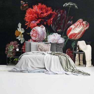 Fotobehang De Heem Stilleven met bloemen - 260x384cm - Rood product