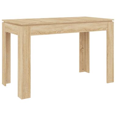 VIDAXL Eettafel 120x60x76 cm spaanplaat sonoma eikenkleurig product