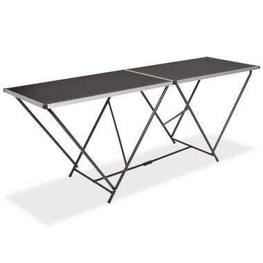 VIDAXL Table pliable de collage MDF et aluminium 200 x 60 x 78 cm product