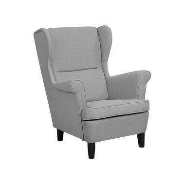 Beliani fauteuil à oreilles ABSON - Gris polyester product