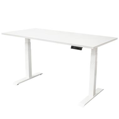 Bureau électrique réglable 140x80 cm - Moteur double - Blanc product