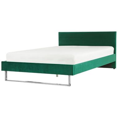 Lit double en velours vert 180 x 200 cm BELLOU product