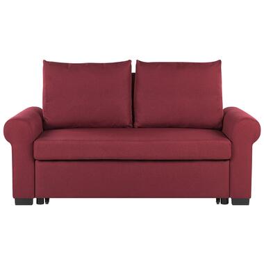 Beliani Canapé convertible SILDA - Rouge polyester product