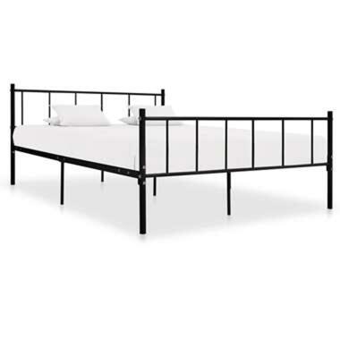 vidaXL Cadre de lit sans matelas noir métal 180x200 cm product