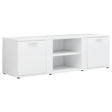 VIDAXL Tv-meubel 120x34x37 cm spaanplaat hoogglans wit product