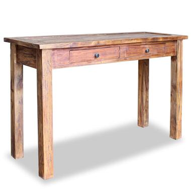 vidaXL Table console Bois de récupération massif 123x42x75 cm product