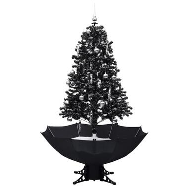 vidaXL Arbre de Noël neigeux avec base de parapluie Noir 170 cm PVC product