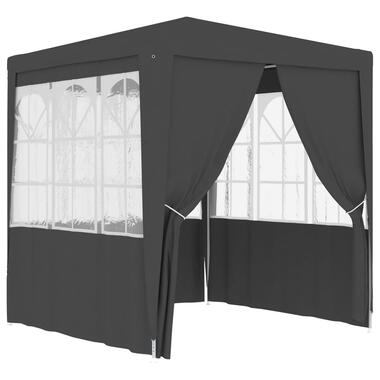 VIDAXL Tente de réception avec parois 2,5x2,5 m Anthracite 90 g/m² product