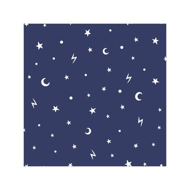 Dutch Wallcoverings - Over The Rainbow- Stars&moons blauw - 0,53x10,05 product