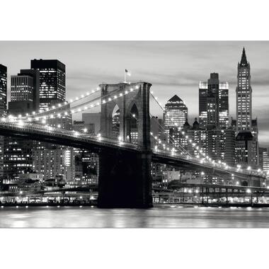 Sanders & Sanders fotowand - Brooklyn Bridge - zwart en grijs product