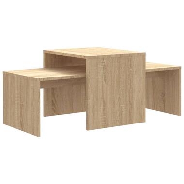 vidaXL Ensemble de tables basses Chêne sonoma bois d’ingénierie product