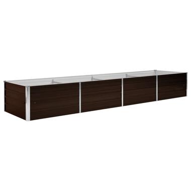 vidaXL Lit surélevé de jardin Marron 320x80x45 cm Acier galvanisé product