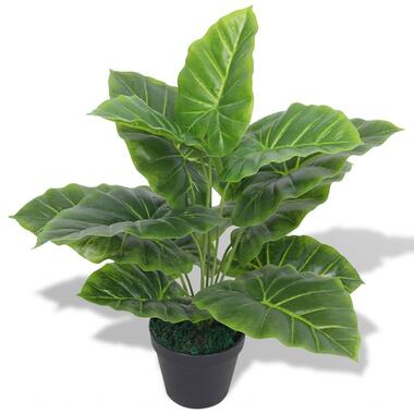 vidaXL Kunst taro plant met pot 45 cm groen product