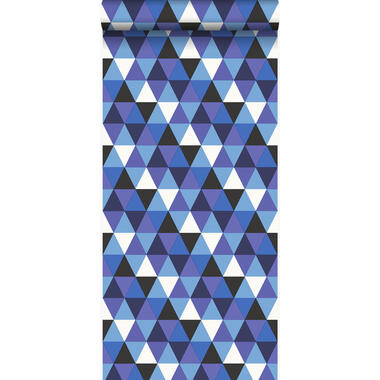 Origin papier peint - triangles - bleu - 53 cm x 10,05 m product