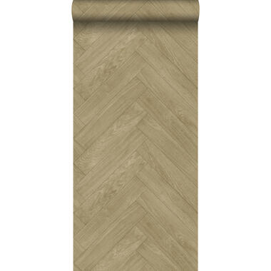 ESTAhome behang - hout motief - donker beige - 0.53 x 10.05 m product