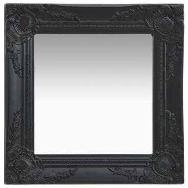 vidaXL Wandspiegel barok stijl 40x40 cm zwart product