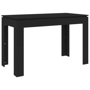 vidaXL Table à manger Noir 120x60x76 cm Bois d'ingénierie product