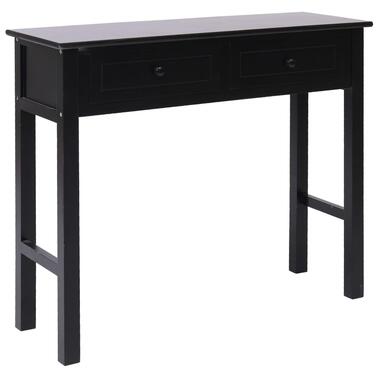 vidaXL Table console Noir 90 x 30 x 77 cm Bois product