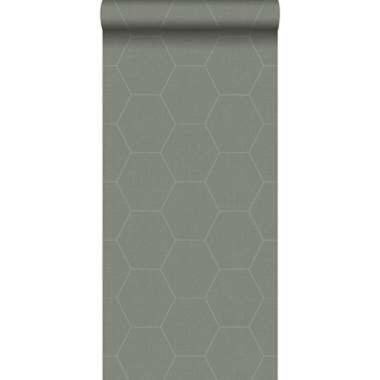 ESTAhome papier peint - hexagone - vert olive grisé - 0.53 x 10.05 m product