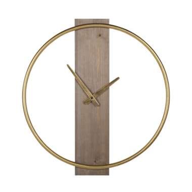 Horloge murale ø 47 cm en bois et métal doré CASITAS product