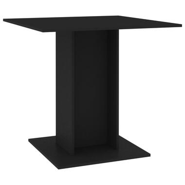 vidaXL Table à manger Noir 80x80x75 cm bois d'ingénierie product
