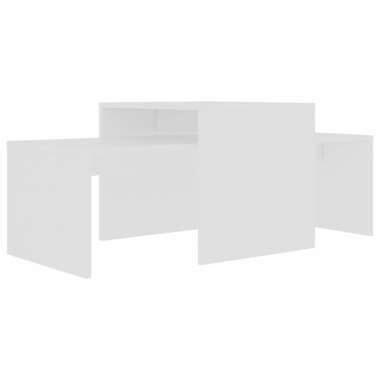 vidaXL Ensemble de tables basses Blanc 100x48x40 cm bois d’ingénierie product