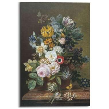 Schilderij - Eelkema Stilleven met bloemen - 90x60 cm Hout product