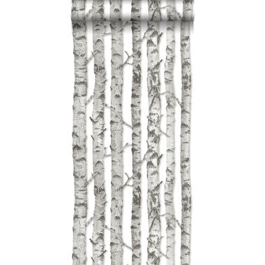 ESTAhome behang - berken boomstammen - licht grijs - 53 cm x 10,05 m product