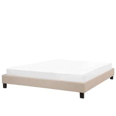 ROANNE - Tweepersoonsbed - Donkerhout - 180 x 200 cm - Polyester product