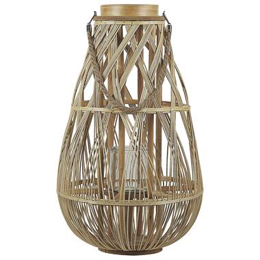 Lanterne en bois clair 56 cm TONGA product
