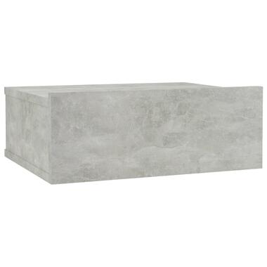 vidaXL Table de chevet flottante Gris béton Bois d'ingénierie product