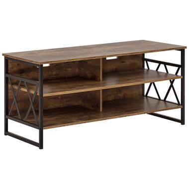 CARLISLE - TV-meubel - Donkere houtkleur - Vezelplaat product