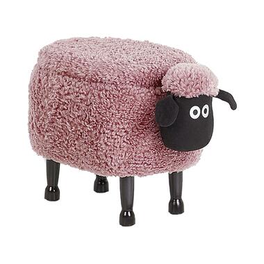 Beliani Pouf animal SHEEP - Rose polyester product