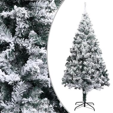 vidaXL Sapin de Noël artificiel avec neige floquée vert 240 cm PVC product