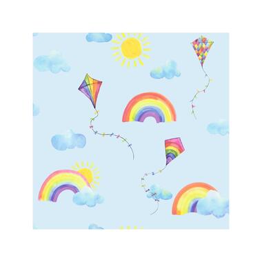 Dutch Wallcoverings - Over The Rainbow- Flying Kites Blue - 0,53x10,05 product