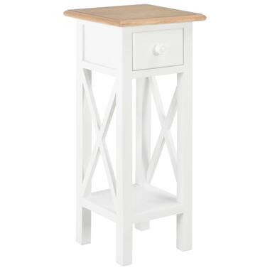 vidaXL Table d'appoint Blanc 27 x 27 x 65,5 cm Bois product