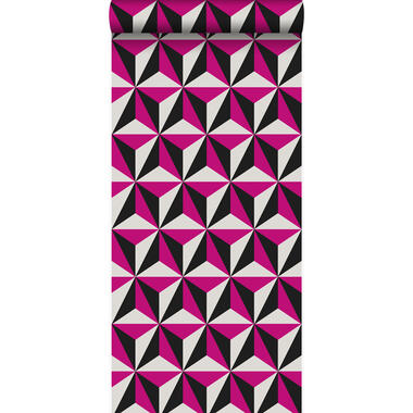 Origin behang - grafisch - fuchsia roze - 53 cm x 10,05 m product