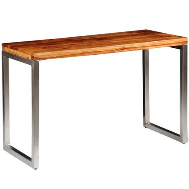 vidaXL Table de salle à manger et pieds en acier Bois product