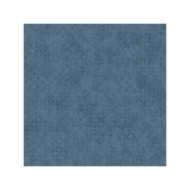 Dutch Wallcoverings - Hexagone dessin blauwgrijs - 0,53x10,05m product