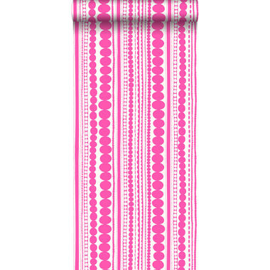 ESTAhome behang - kralen - fuchsia roze - 0.53 x 10.05 m product