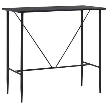 vidaXL Table de bar Noir 120x60x110 cm MDF product