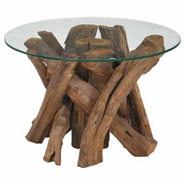 vidaXL Table basse Bois flottant de teck massif 60 cm product