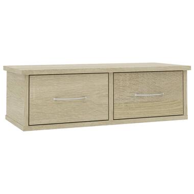 vidaXL Étagère murale avec tiroirs Chêne sonoma Bois d'ingénierie product